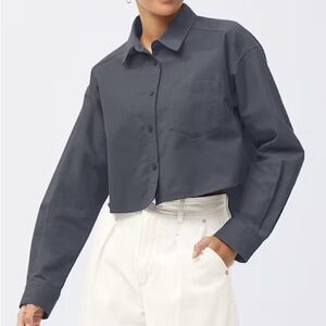 Cropped Oxford Shirt